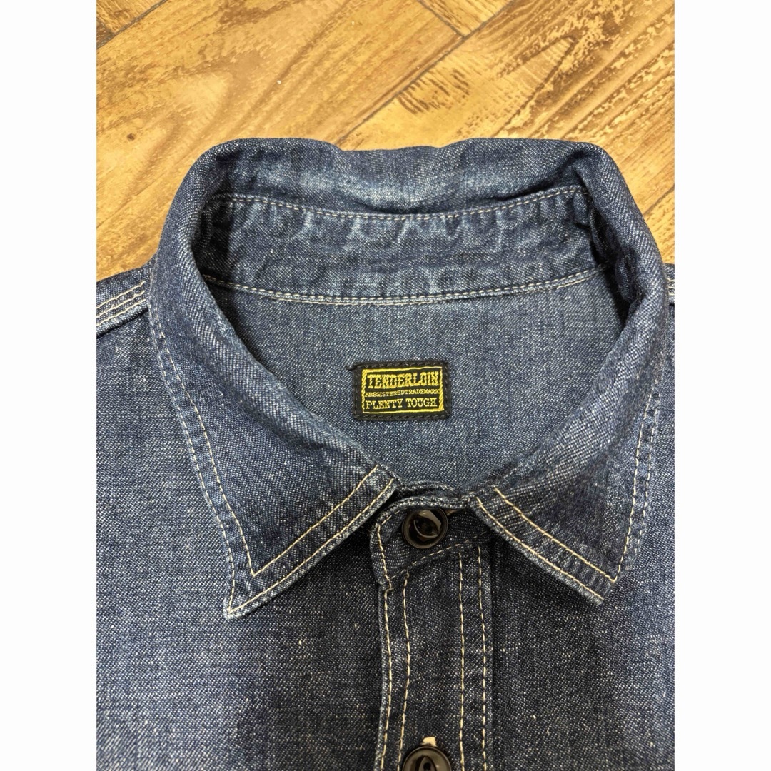 TENDERLOIN - TENDERLOINテンダーロイン T-DENIM SHIRTSロゴ刺繍 TENDERLOIN - TENDERLOINテンダーロイン T-DENIM SHIRTSロゴ刺繍
