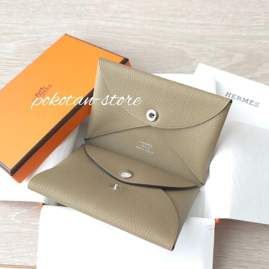HERMES - 未使用【エルメス】カルヴィデュオ ベージュマルファ HERMES - 未使用【エルメス】カルヴィデュオ ベージュマルファ