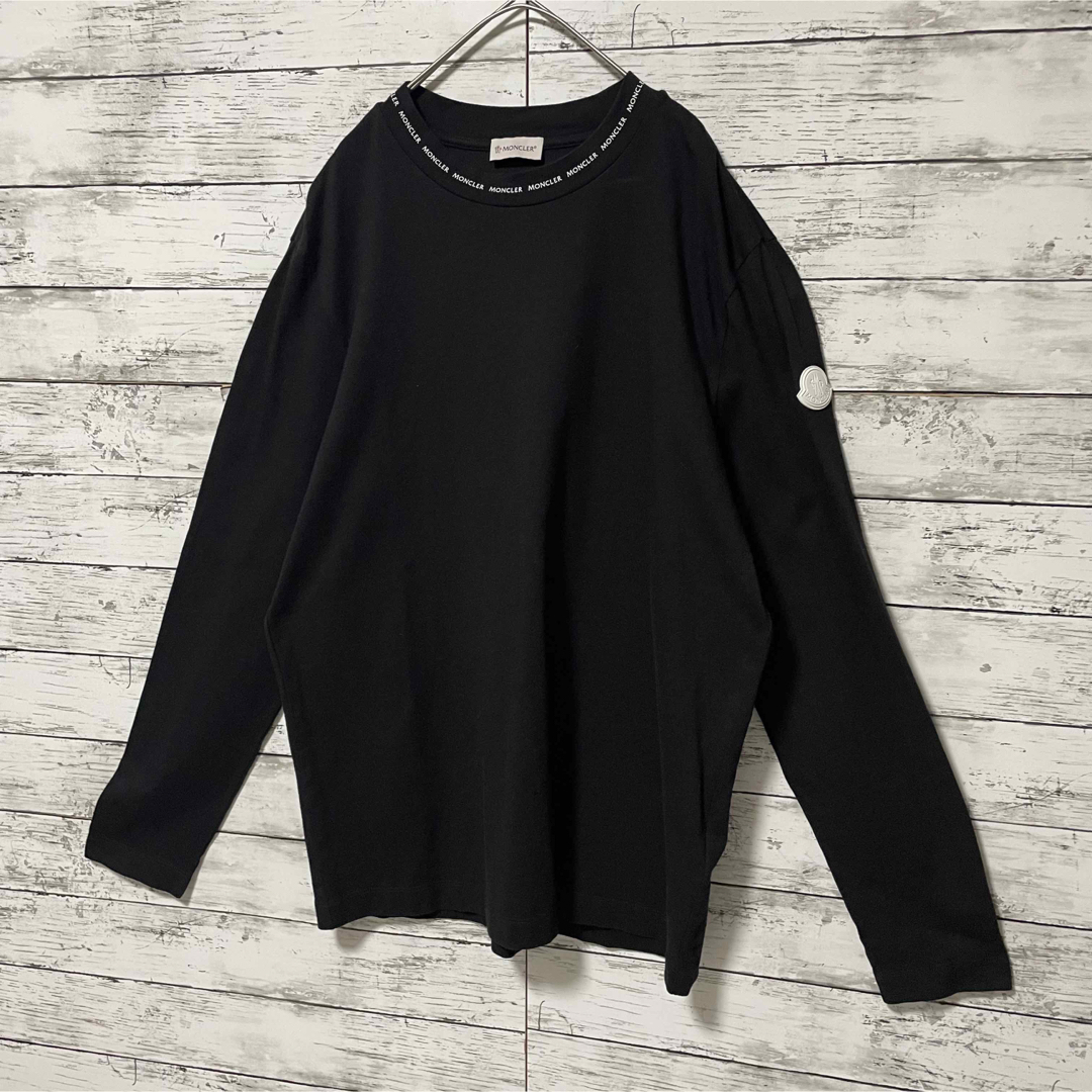 MONCLER - 【最高級の逸品】モンクレール 長袖 ロンT ネックロゴ MONCLER - 【最高級の逸品】モンクレール 長袖 ロンT ネックロゴ