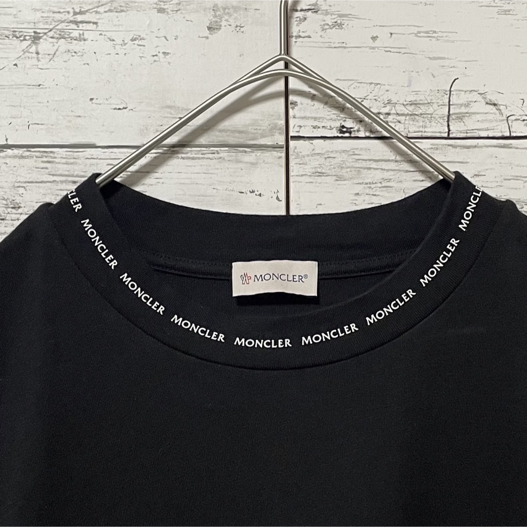 MONCLER - 【最高級の逸品】モンクレール 長袖 ロンT ネックロゴ MONCLER - 【最高級の逸品】モンクレール 長袖 ロンT ネックロゴ