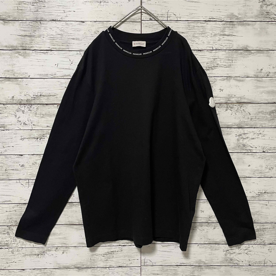 MONCLER - 【最高級の逸品】モンクレール 長袖 ロンT ネックロゴ MONCLER - 【最高級の逸品】モンクレール 長袖 ロンT ネックロゴ