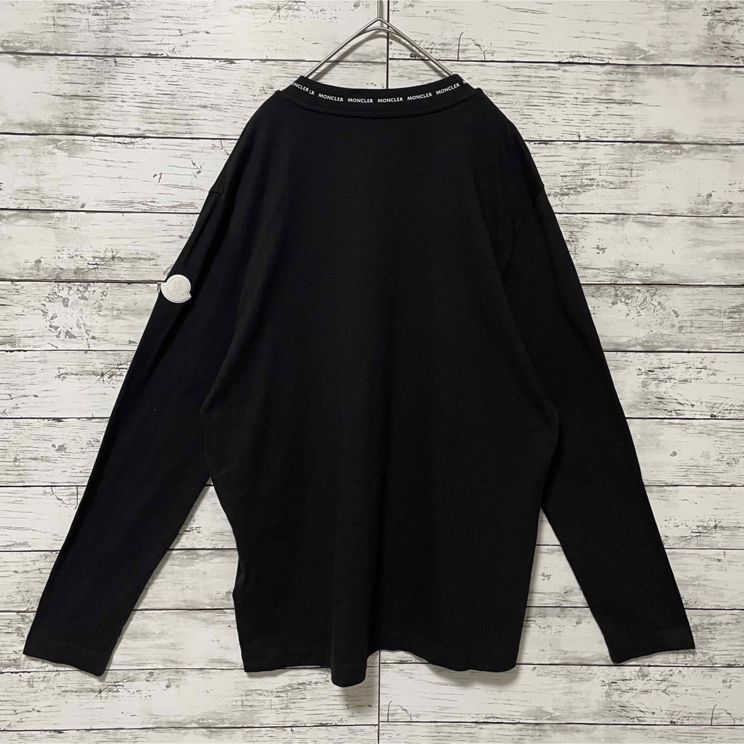 MONCLER - 【最高級の逸品】モンクレール 長袖 ロンT ネックロゴ MONCLER - 【最高級の逸品】モンクレール 長袖 ロンT ネックロゴ