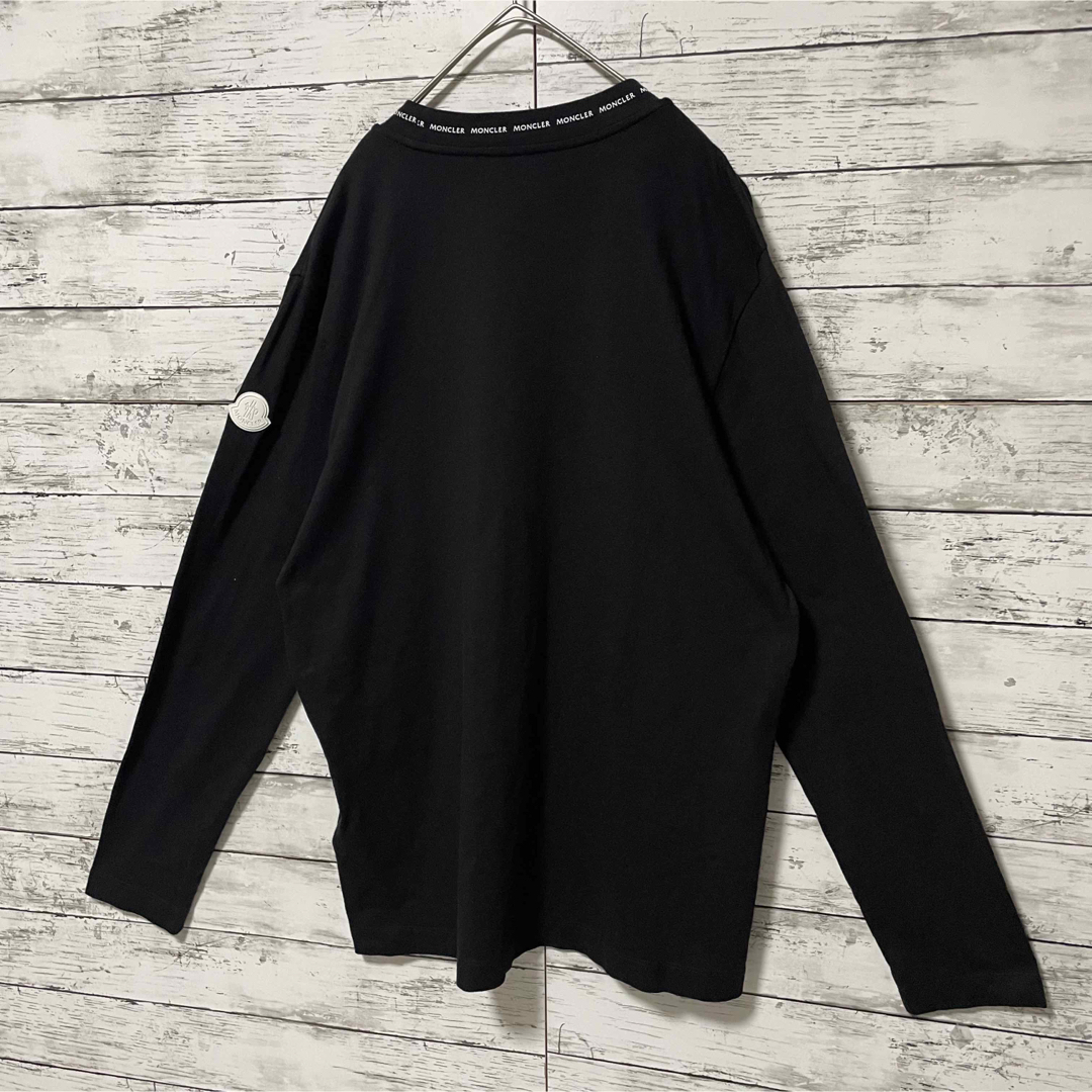 MONCLER - 【最高級の逸品】モンクレール 長袖 ロンT ネックロゴ MONCLER - 【最高級の逸品】モンクレール 長袖 ロンT ネックロゴ