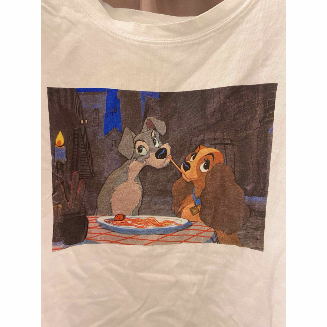ZARA - ZARA ディズニー わんわん物語 レディ トランプ Tシャツ ZARA - ZARA ディズニー わんわん物語 レディ トランプ Tシャツ