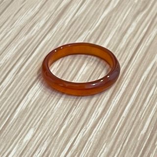 【美品】カーネリアン 甲丸 指輪(リング(指輪))