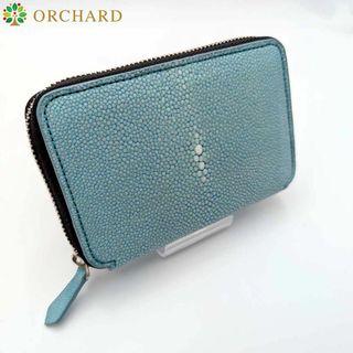 匿名配送/スティングレイ/ラウンドファスナー/ターコイズ/折財布 匿名配送/スティングレイ/ラウンドファスナー/ターコイズ/折財布