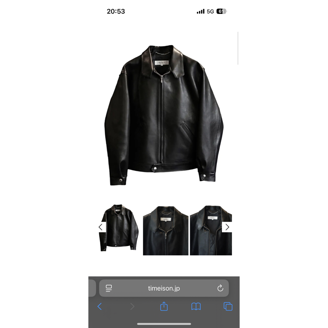 time is on 【ZIAS LEATHER JACKET】の通販 by take--g|ラクマ time is on 【ZIAS LEATHER JACKET】の通販 by take--g|ラクマ