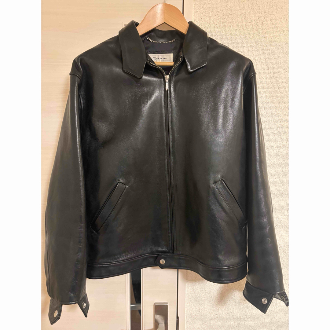 time is on 【ZIAS LEATHER JACKET】の通販 by take--g|ラクマ time is on 【ZIAS LEATHER JACKET】の通販 by take--g|ラクマ