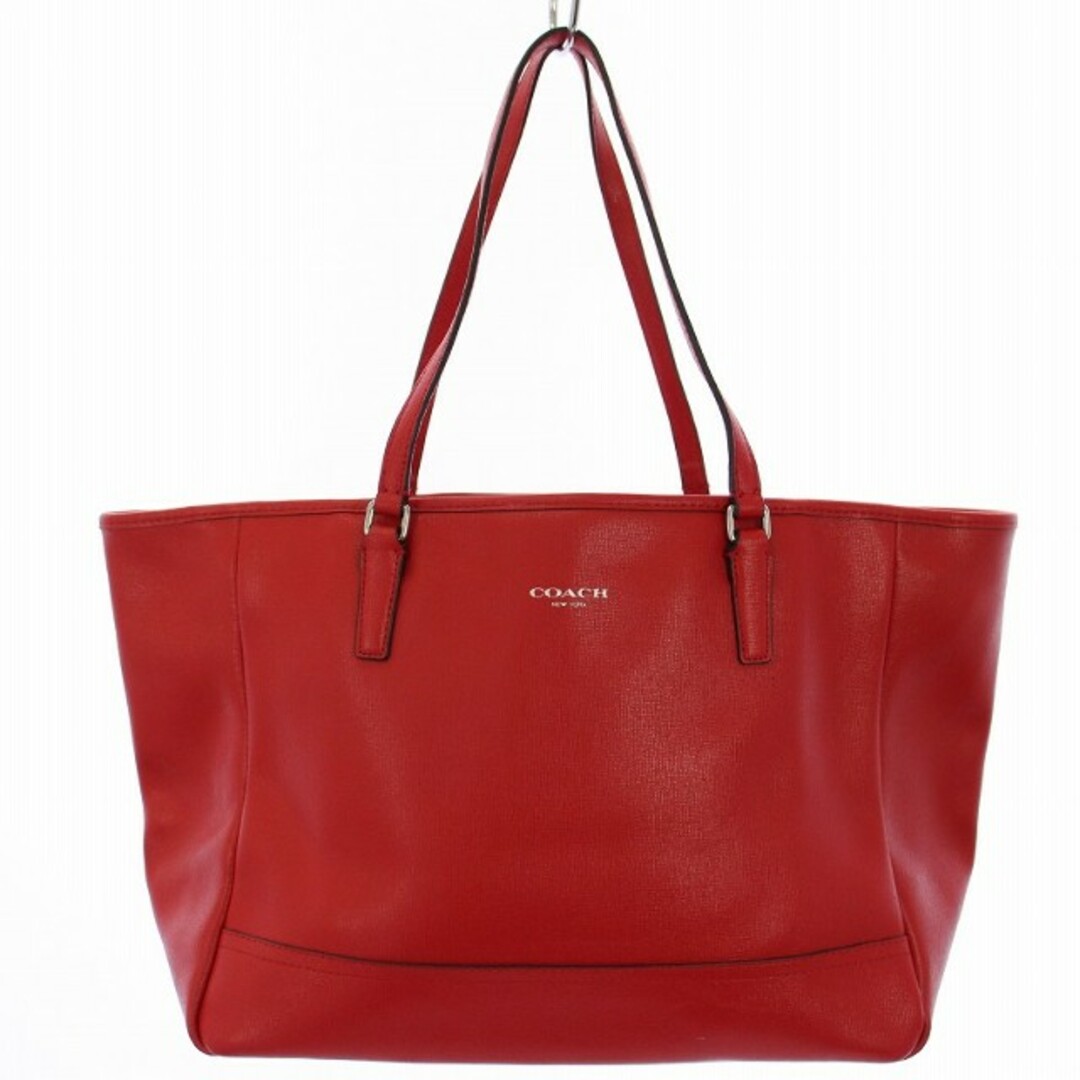 COACH - コーチ COACH トートバッグ ハンドバッグ レザー 赤の COACH - コーチ COACH トートバッグ ハンドバッグ レザー 赤の