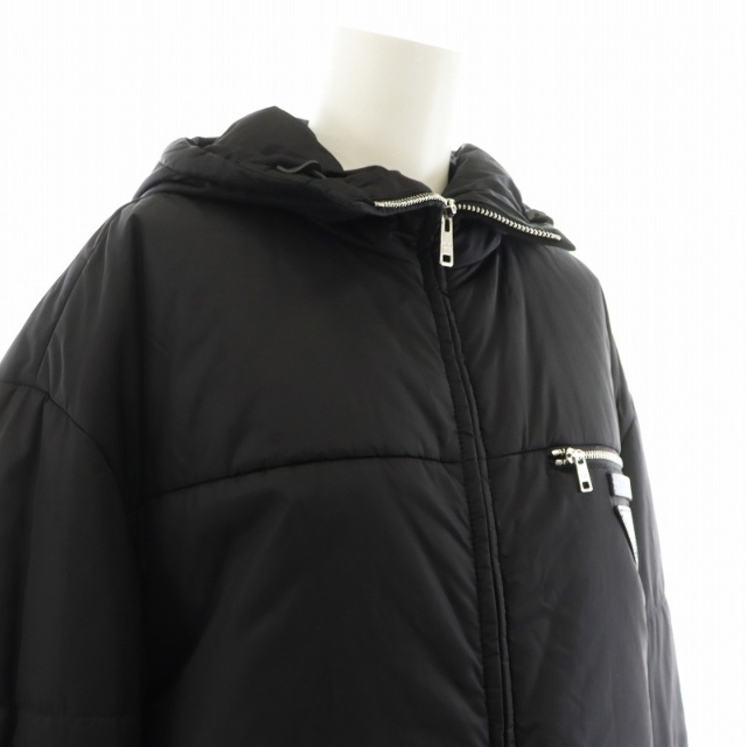 PRADA - プラダ 2019 三角ロゴ ダウンコート ロング丈 36 黒 PRADA - プラダ 2019 三角ロゴ ダウンコート ロング丈 36 黒