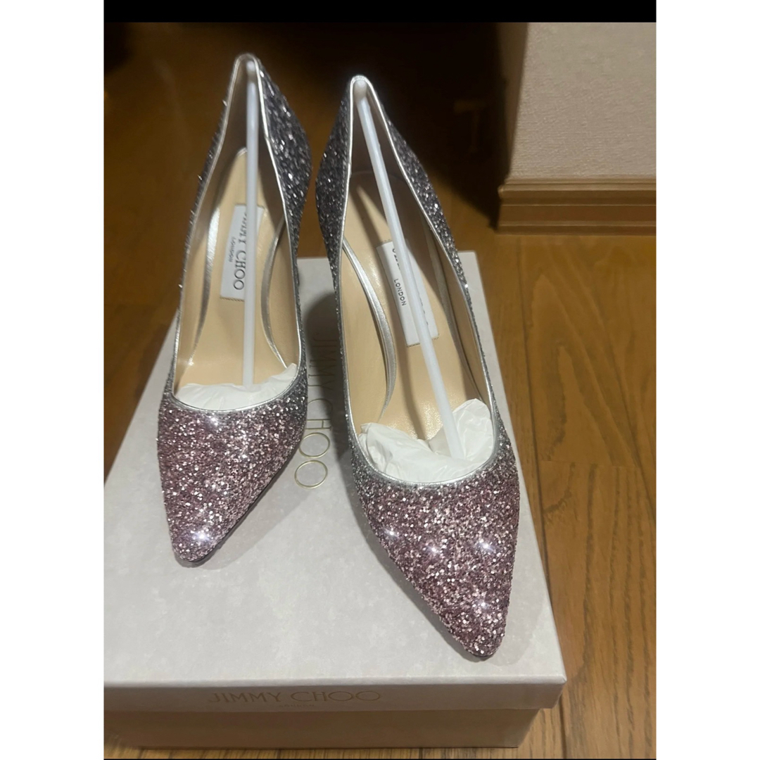 JIMMY CHOO - ジミーチュウ JIMMY CHOO グリッターラメ 仕上げ JIMMY CHOO - ジミーチュウ JIMMY CHOO グリッターラメ 仕上げ