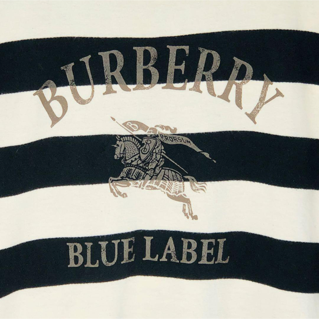 BURBERRY BLUE LABEL - 【人気デザイン】バーバリー ビックロゴ BURBERRY BLUE LABEL - 【人気デザイン】バーバリー ビックロゴ