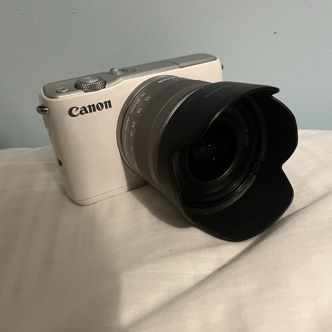 Canon - Canon EOS M10 ミラーレスカメラ ホワイト EF-M15-45mm Canon - Canon EOS M10 ミラーレスカメラ ホワイト EF-M15-45mm
