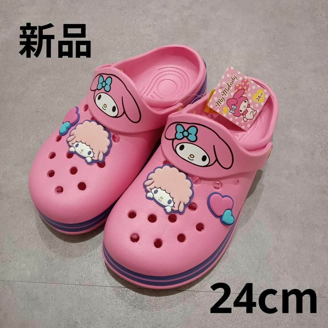 サンリオ - 新品 マイメロディ サンダル マイメロ サンリオ 24 サンリオ - 新品 マイメロディ サンダル マイメロ サンリオ 24
