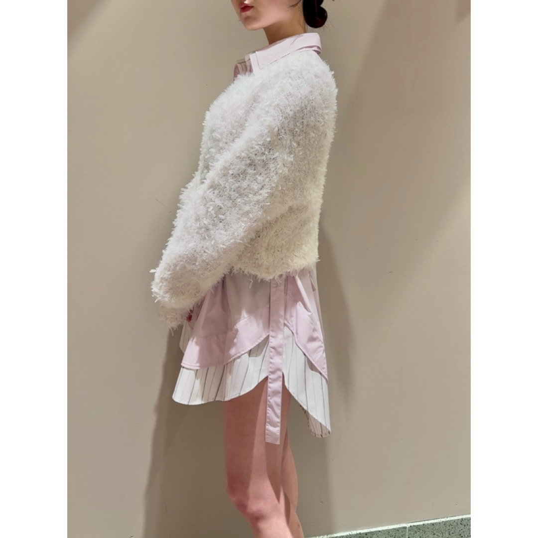 SNIDEL - snidel Sustainableレイヤードシャツチュニックの通販 SNIDEL - snidel Sustainableレイヤードシャツチュニックの通販