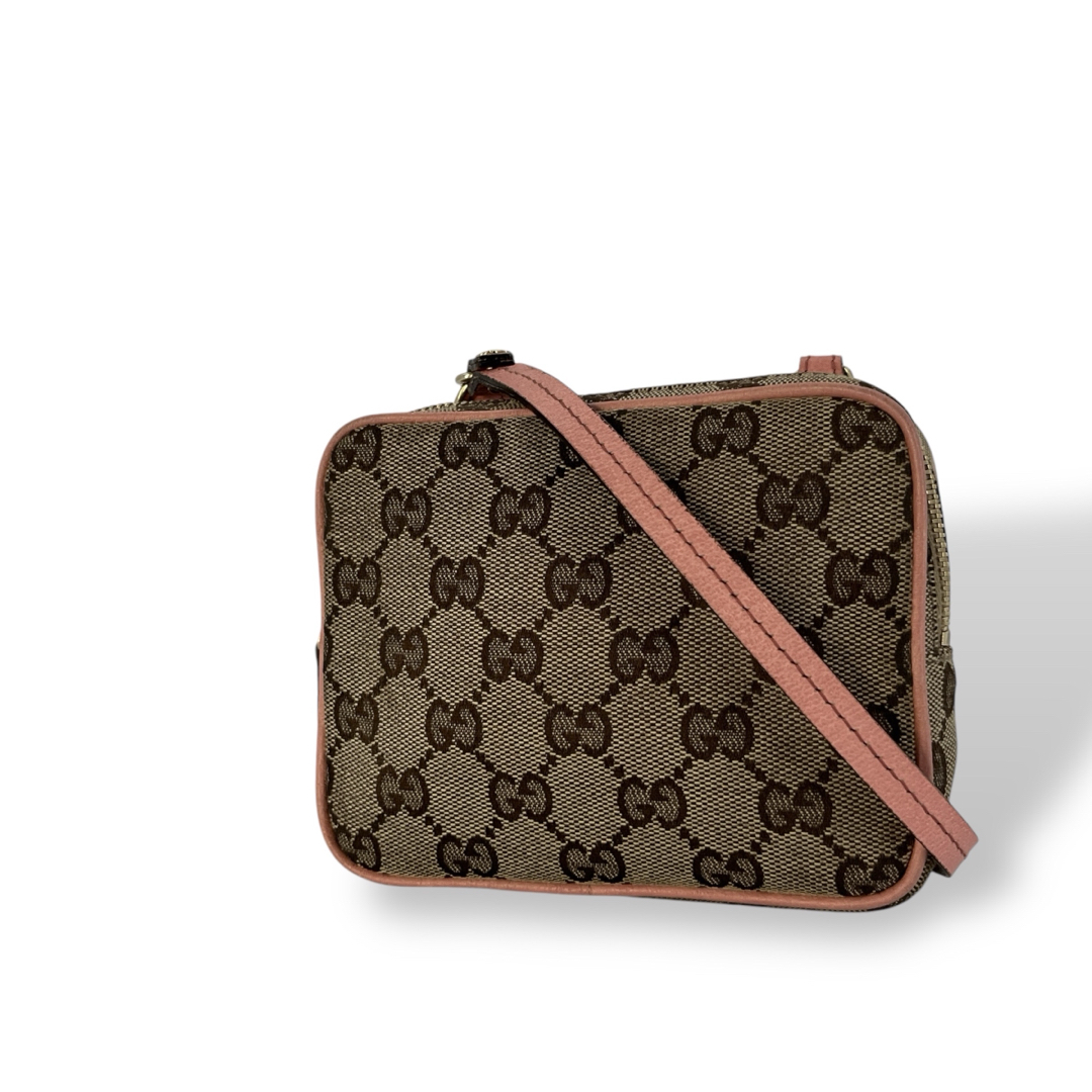 GUCCI - グッチ GGキャンバス ミニショルダーバッグ ポシェット GUCCI - グッチ GGキャンバス ミニショルダーバッグ ポシェット