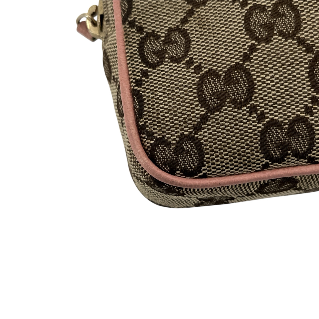 GUCCI - グッチ GGキャンバス ミニショルダーバッグ ポシェット GUCCI - グッチ GGキャンバス ミニショルダーバッグ ポシェット