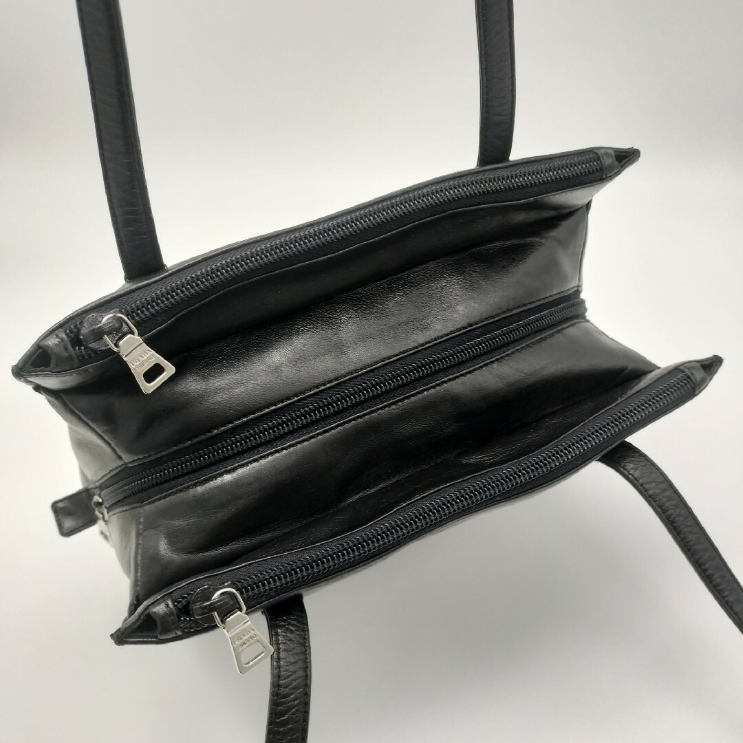 PRADA - 極美品✨プラダ トートバッグ レザー ブラック 黒の通販 PRADA - 極美品✨プラダ トートバッグ レザー ブラック 黒の通販