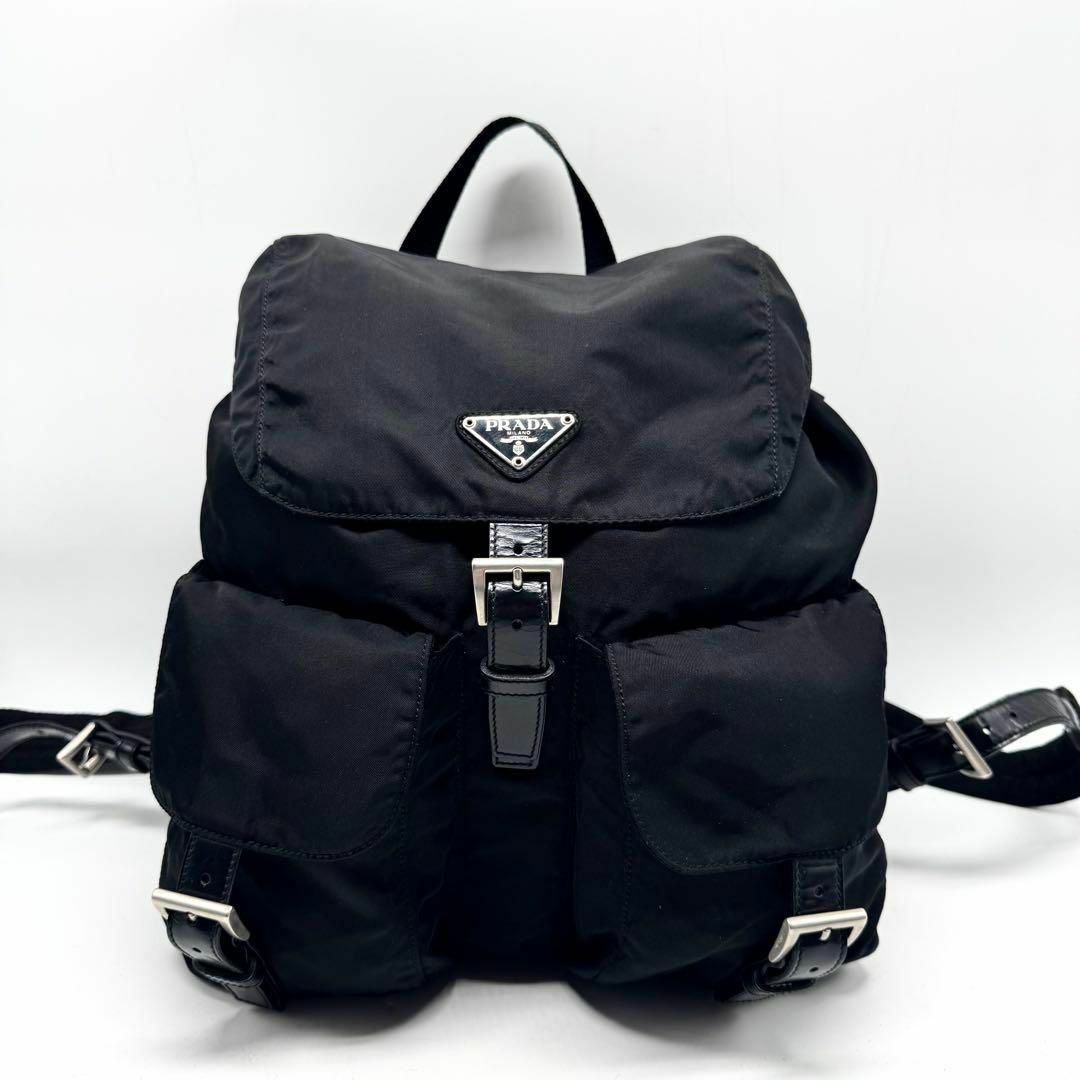PRADA - 【極上美品】プラダ リュック バックパック 三角 巾着 PRADA - 【極上美品】プラダ リュック バックパック 三角 巾着