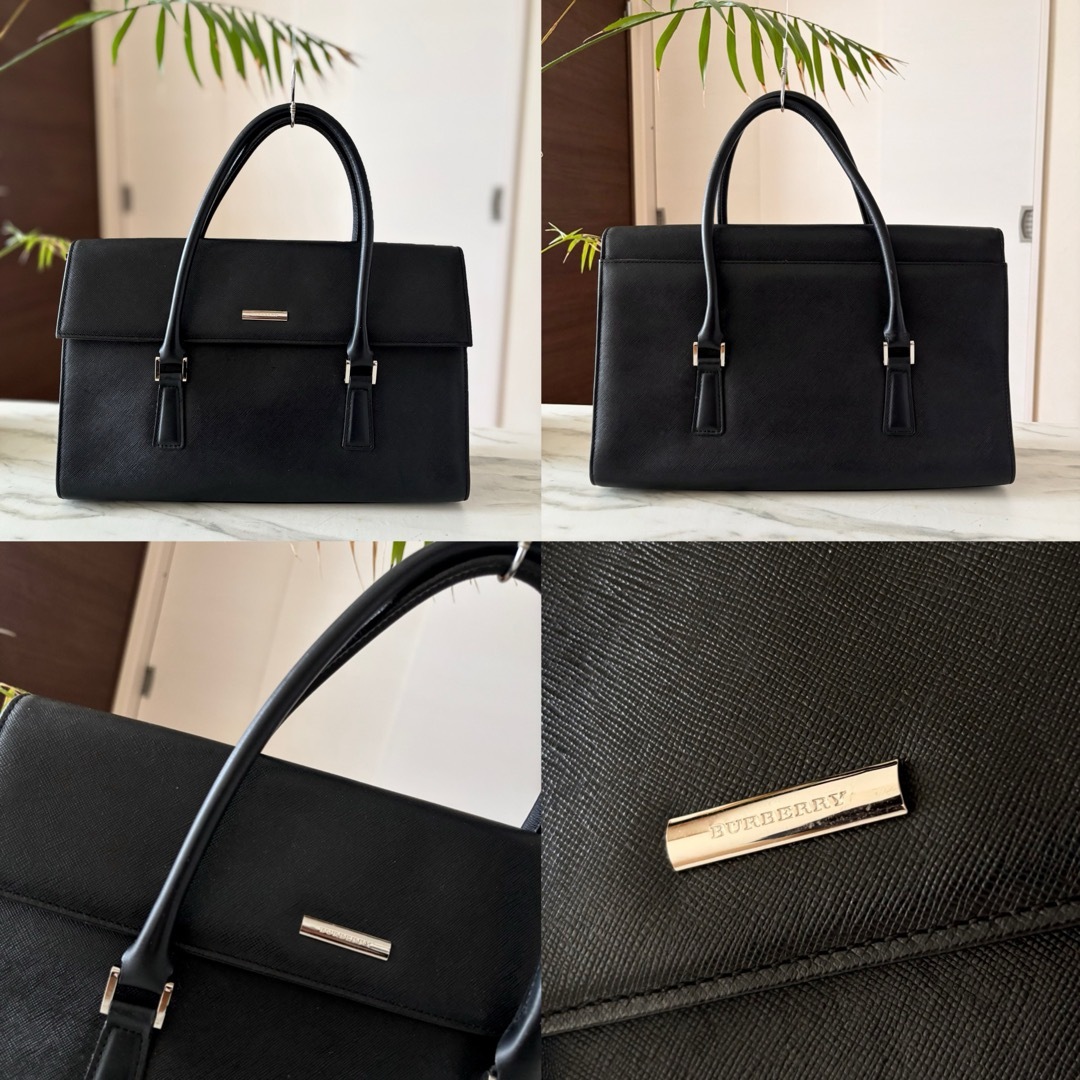 BURBERRY - 超美品 BURBERRY バーバリー レザートートバッグの BURBERRY - 超美品 BURBERRY バーバリー レザートートバッグの