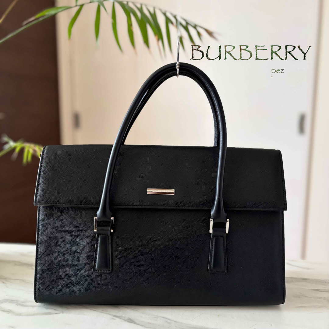BURBERRY - 超美品 BURBERRY バーバリー レザートートバッグの BURBERRY - 超美品 BURBERRY バーバリー レザートートバッグの