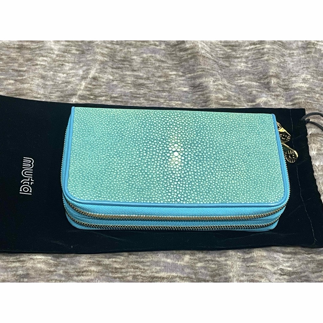 muta - muta ガルーシャ TWIN ZIP長財布(ターコイズ)新品未使用 muta - muta ガルーシャ TWIN ZIP長財布(ターコイズ)新品未使用