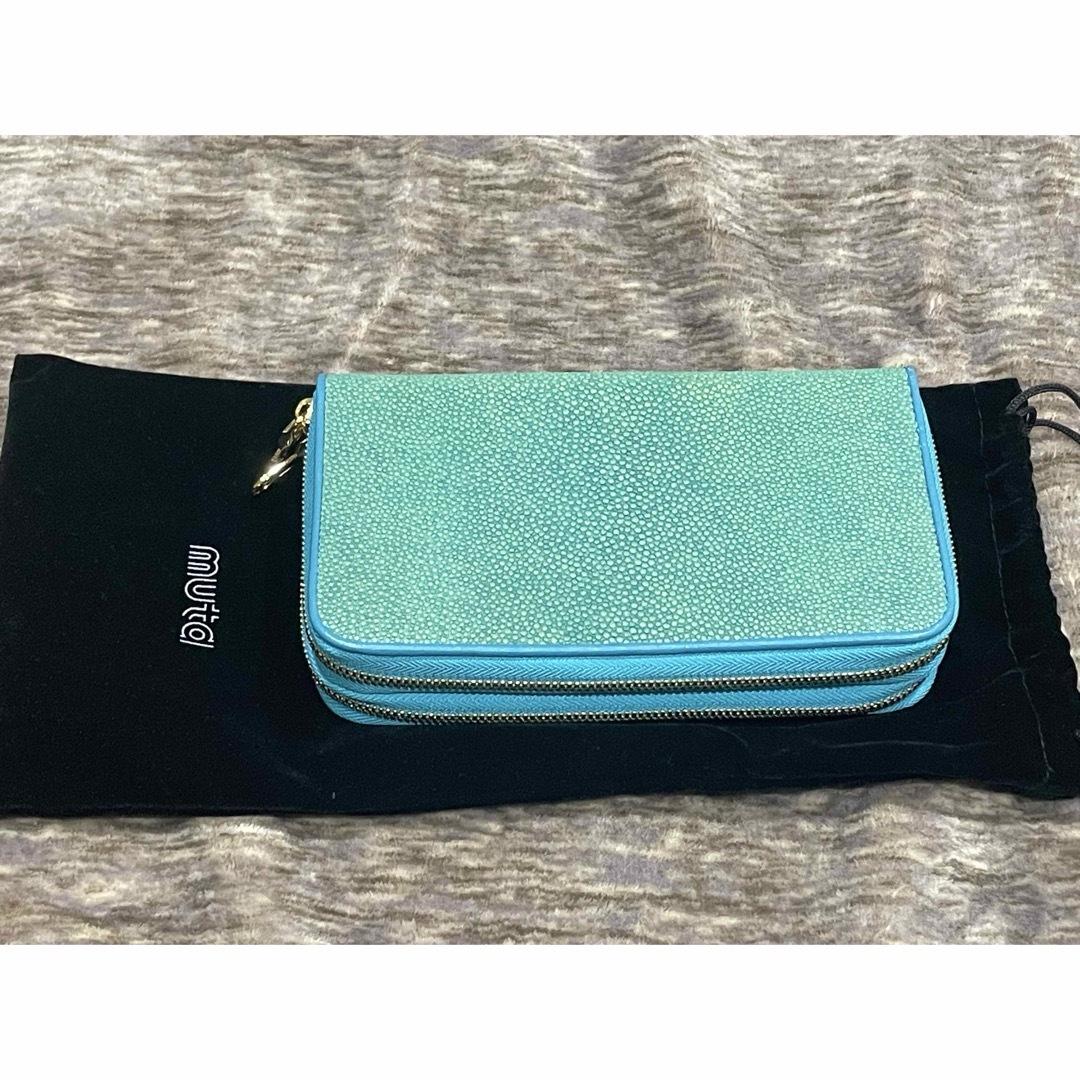 muta - muta ガルーシャ TWIN ZIP長財布(ターコイズ)新品未使用 muta - muta ガルーシャ TWIN ZIP長財布(ターコイズ)新品未使用