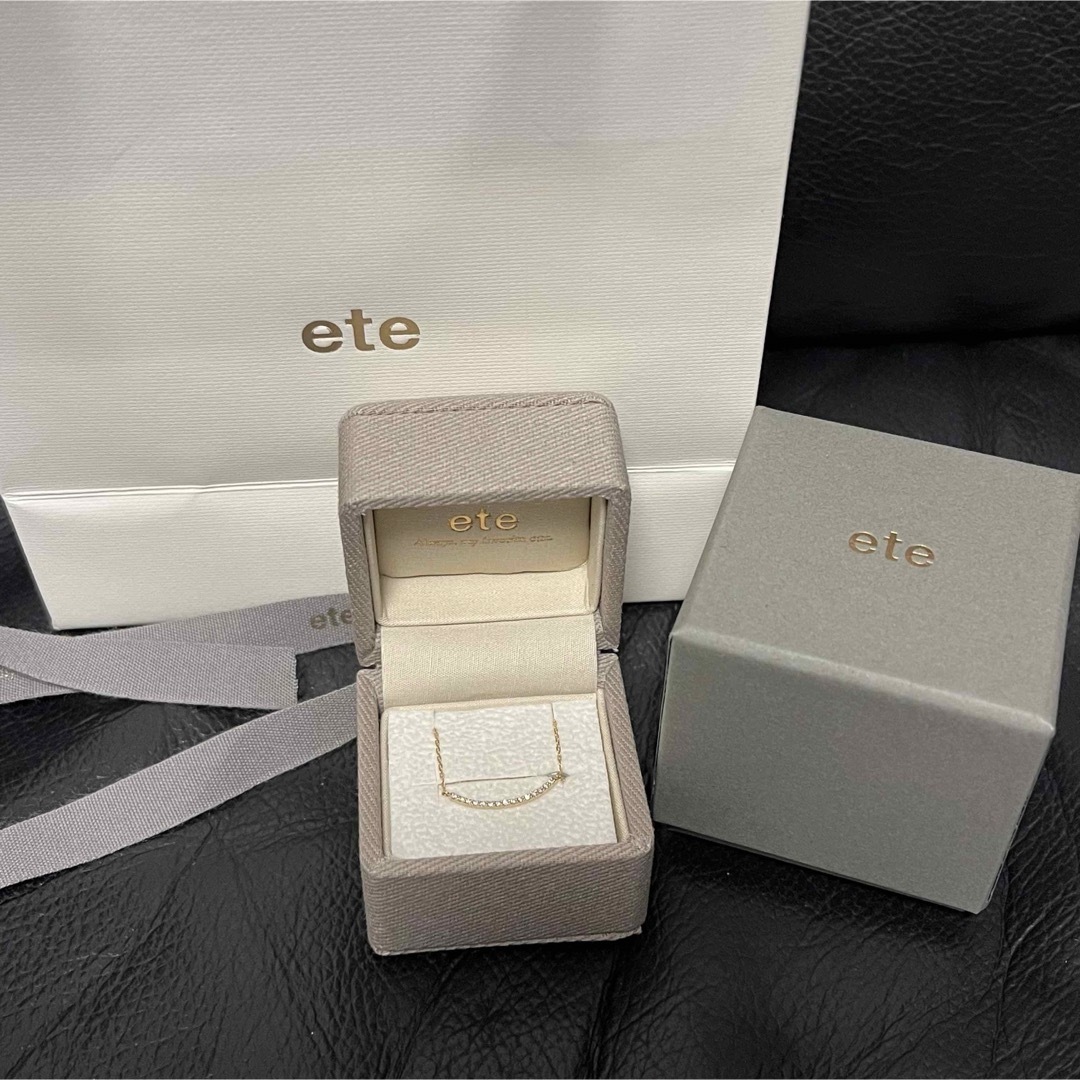 ete - ete K18 パーティクル ネックレスの通販 by ゆう's shop ete - ete K18 パーティクル ネックレスの通販 by ゆう's shop