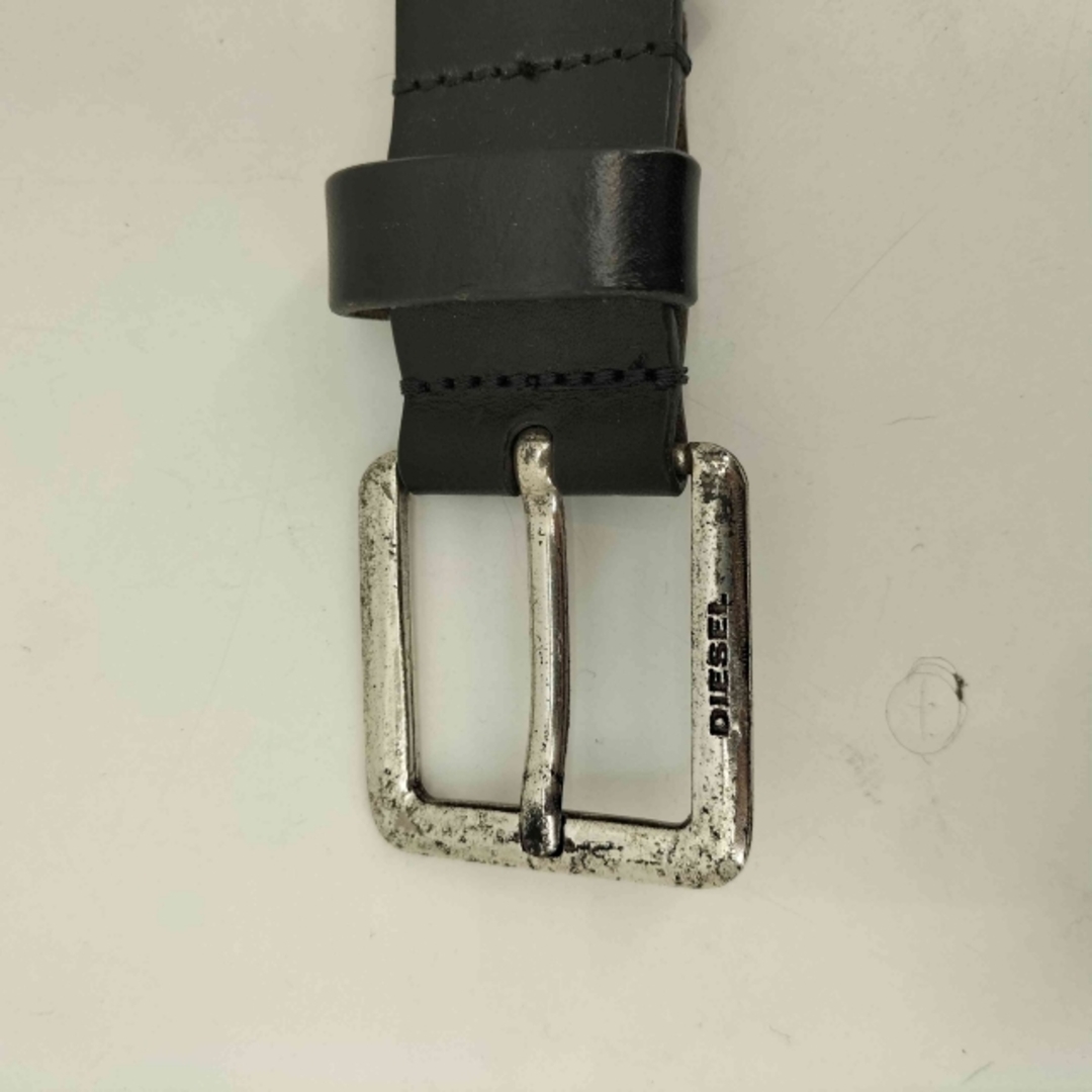 DIESEL - DIESEL(ディーゼル) ロゴシルバー レザー ベルト DIESEL - DIESEL(ディーゼル) ロゴシルバー レザー ベルト