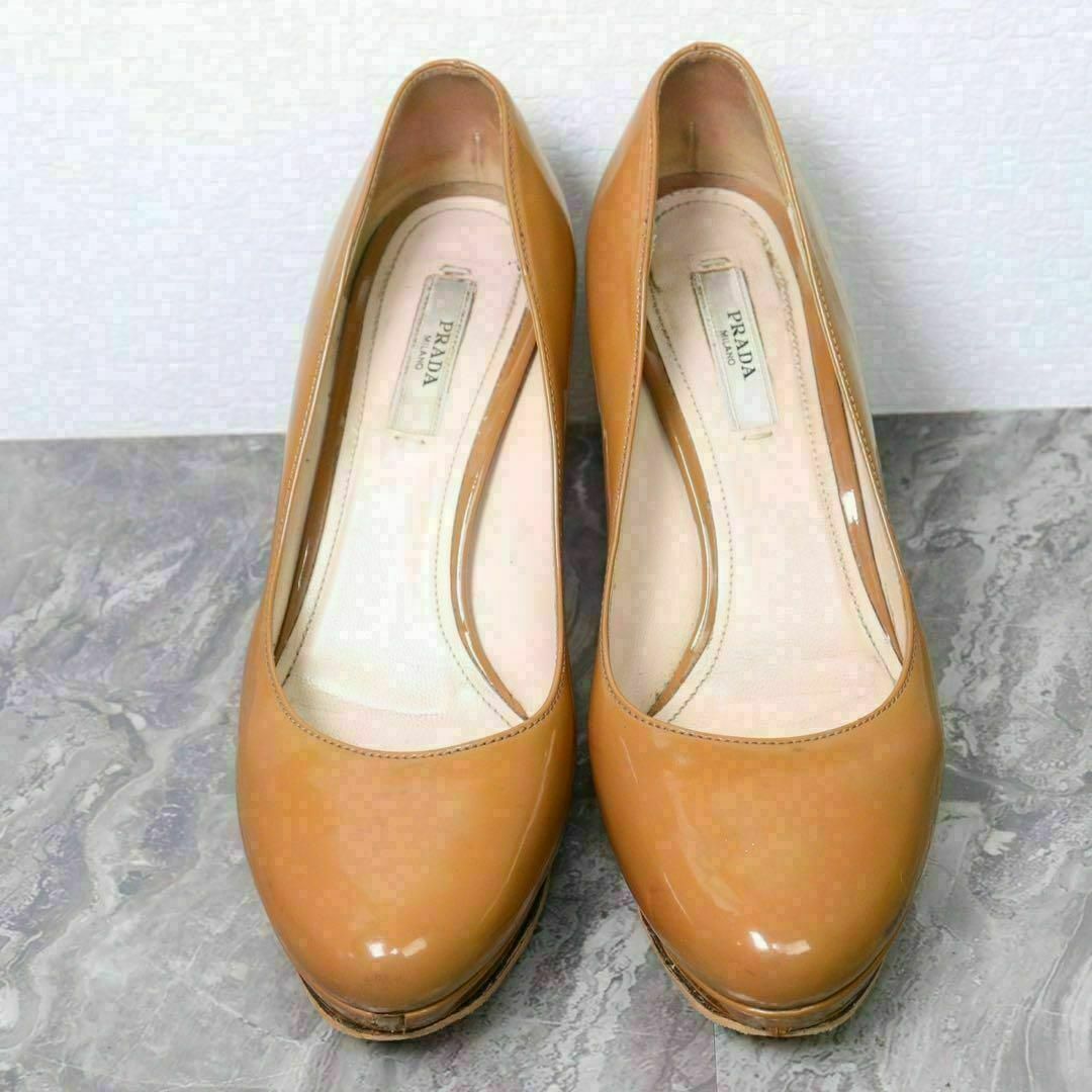 PRADA - PRADA プラダ 22.5 パンプス ハイヒール エナメル PRADA - PRADA プラダ 22.5 パンプス ハイヒール エナメル