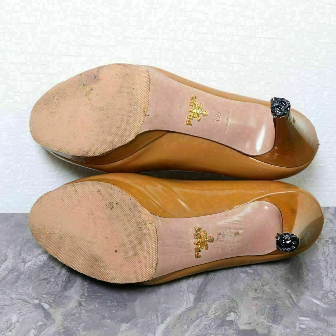 PRADA - PRADA プラダ 22.5 パンプス ハイヒール エナメル PRADA - PRADA プラダ 22.5 パンプス ハイヒール エナメル