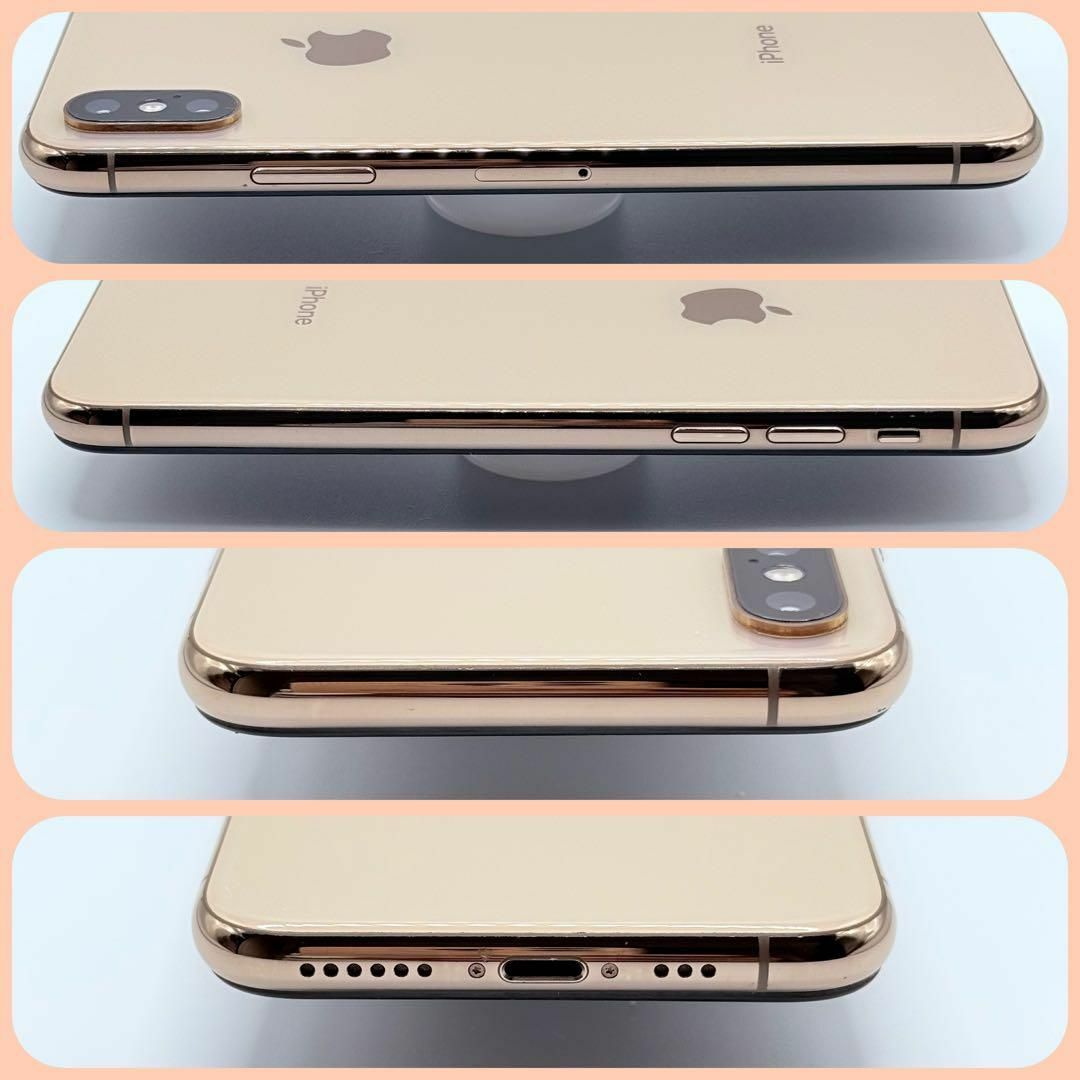 美品】iPhoneXS 64GB SIMフリー ゴールドの通販 by ちゃんみお 美品】iPhoneXS 64GB SIMフリー ゴールドの通販 by ちゃんみお