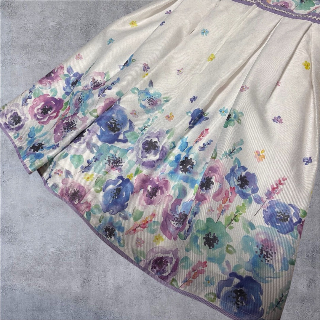 ANNA SUI mini - 美品✨ANNA SUI mini 水彩花柄ワンピース 日本 ANNA SUI mini - 美品✨ANNA SUI mini 水彩花柄ワンピース 日本