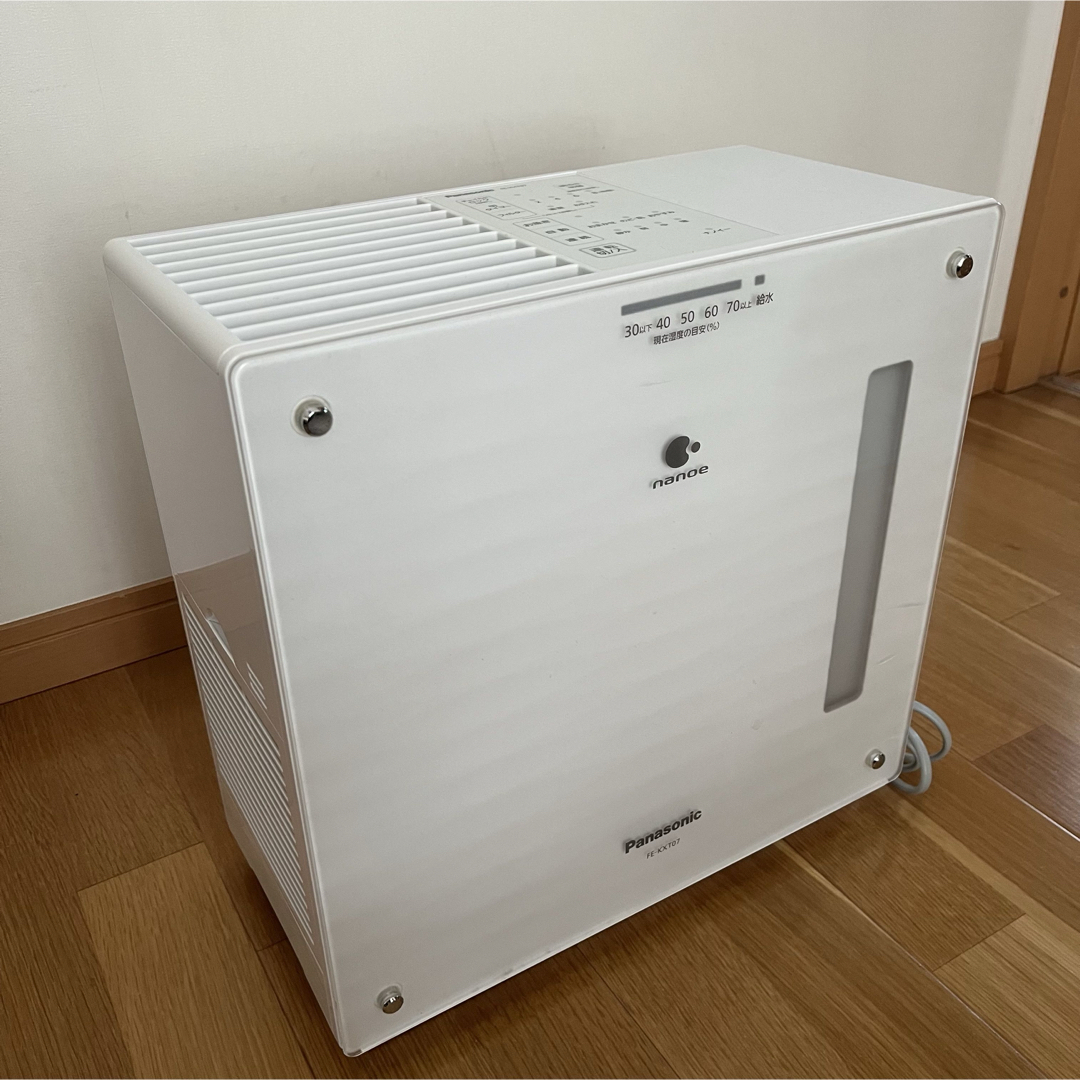 Panasonic - パナソニック 加湿機 気化式 ナノイー搭載 ホワイト Panasonic - パナソニック 加湿機 気化式 ナノイー搭載 ホワイト