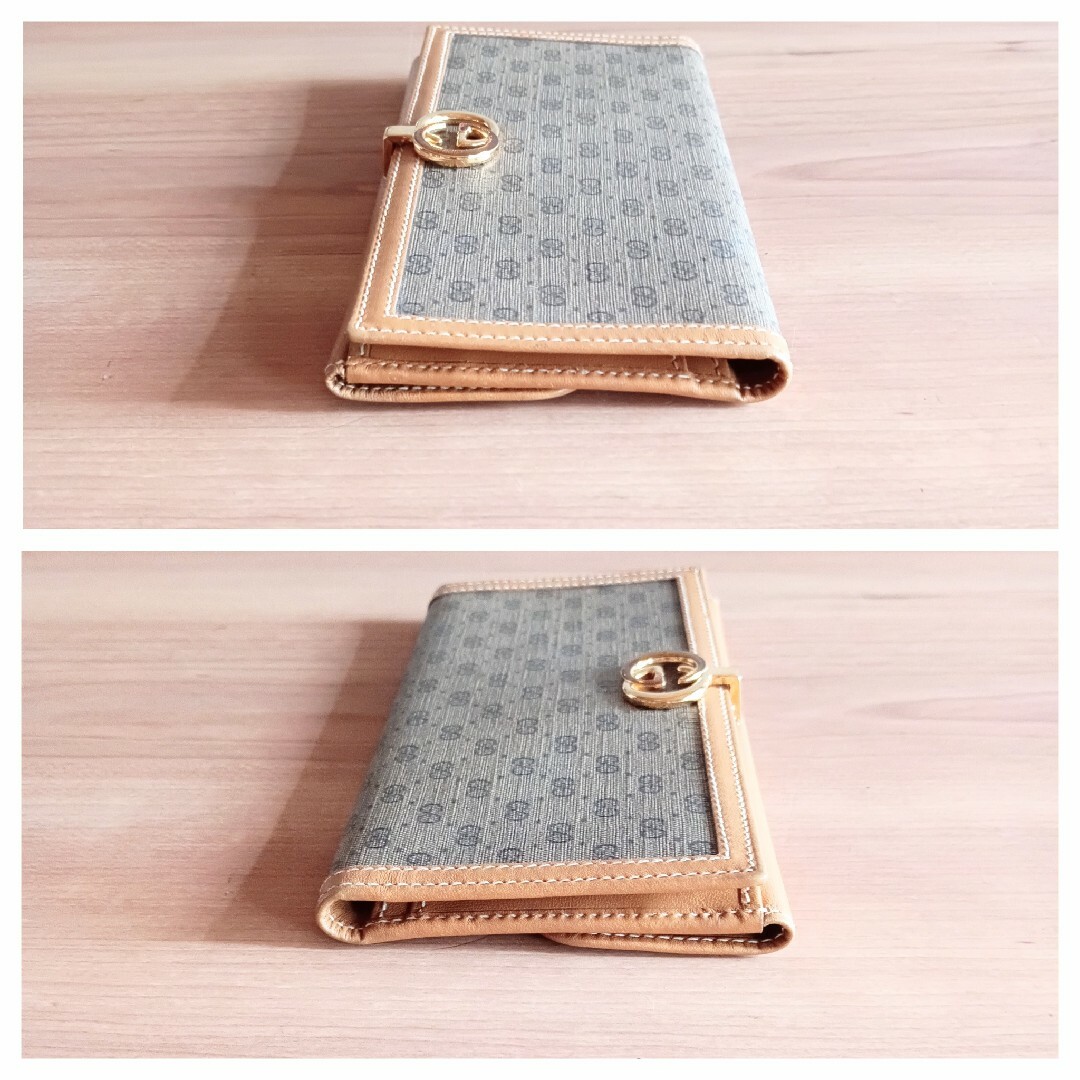 GUCCI - 美品 オールドグッチ ヴィンテージ GG 柄 レザー 長財布 GUCCI - 美品 オールドグッチ ヴィンテージ GG 柄 レザー 長財布