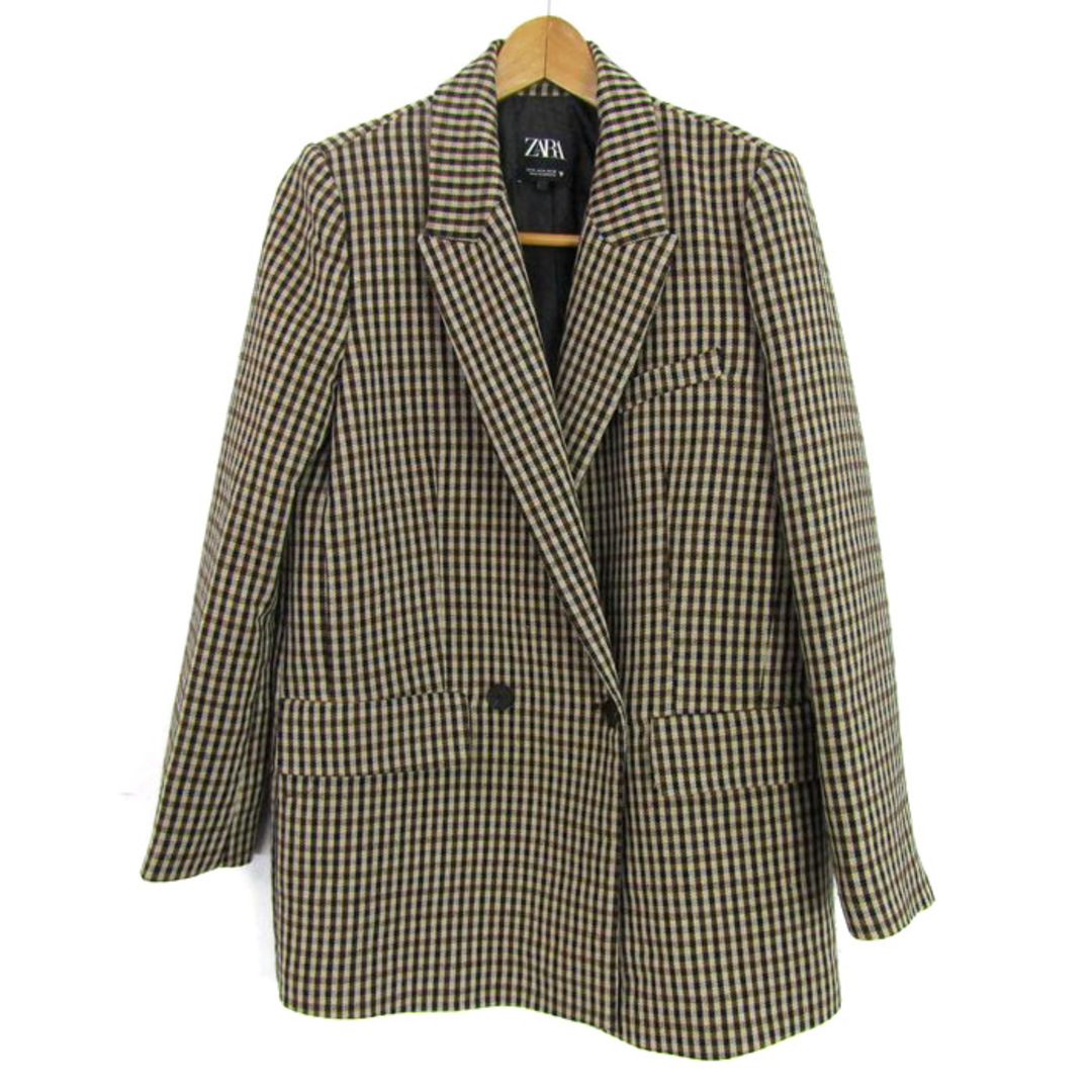 ZARA - ザラ テーラードジャケット アウター ダブルブレスト ZARA - ザラ テーラードジャケット アウター ダブルブレスト