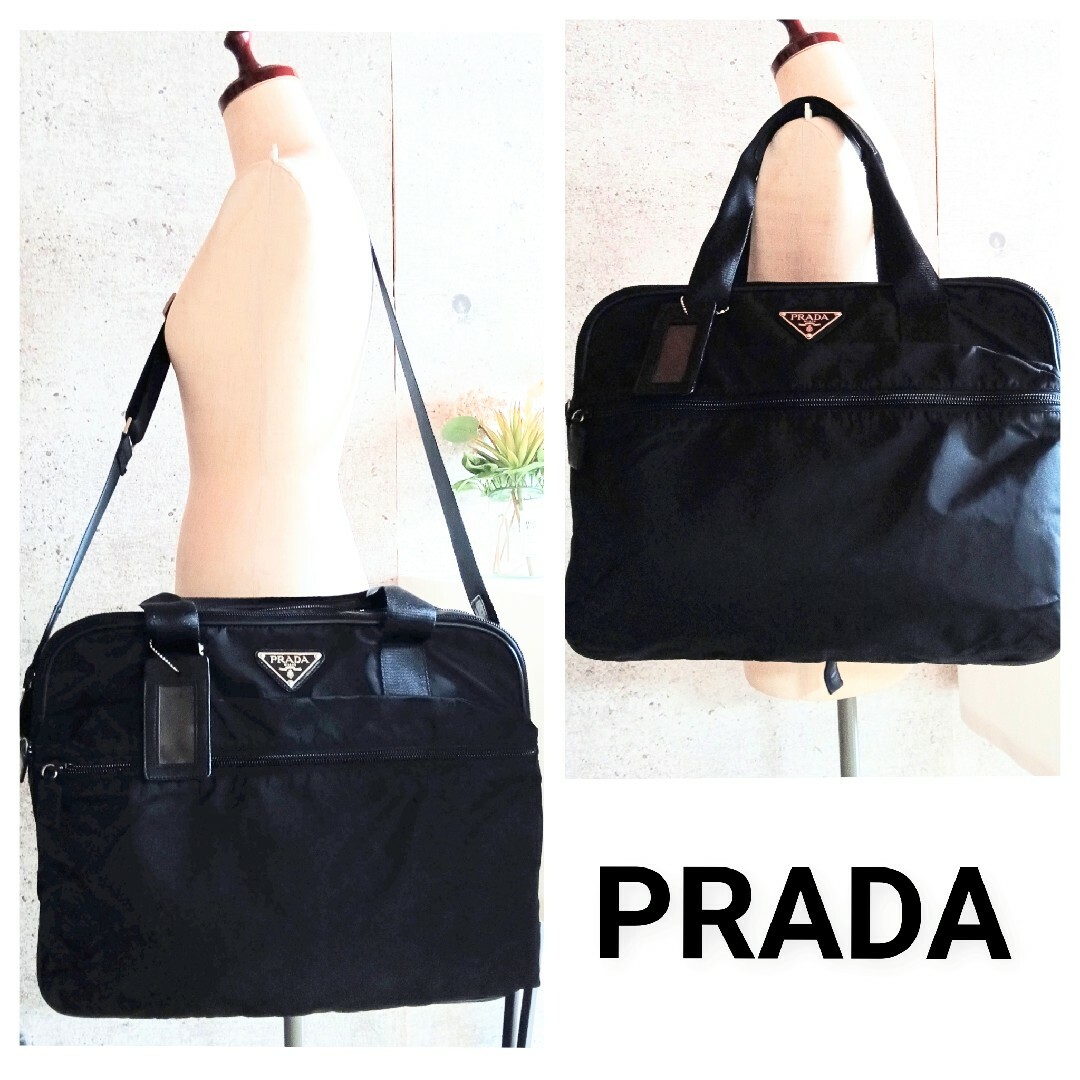 PRADA - 良品 プラダ 2way ナイロン トート ビジネスバッグ 鞄 PRADA - 良品 プラダ 2way ナイロン トート ビジネスバッグ 鞄