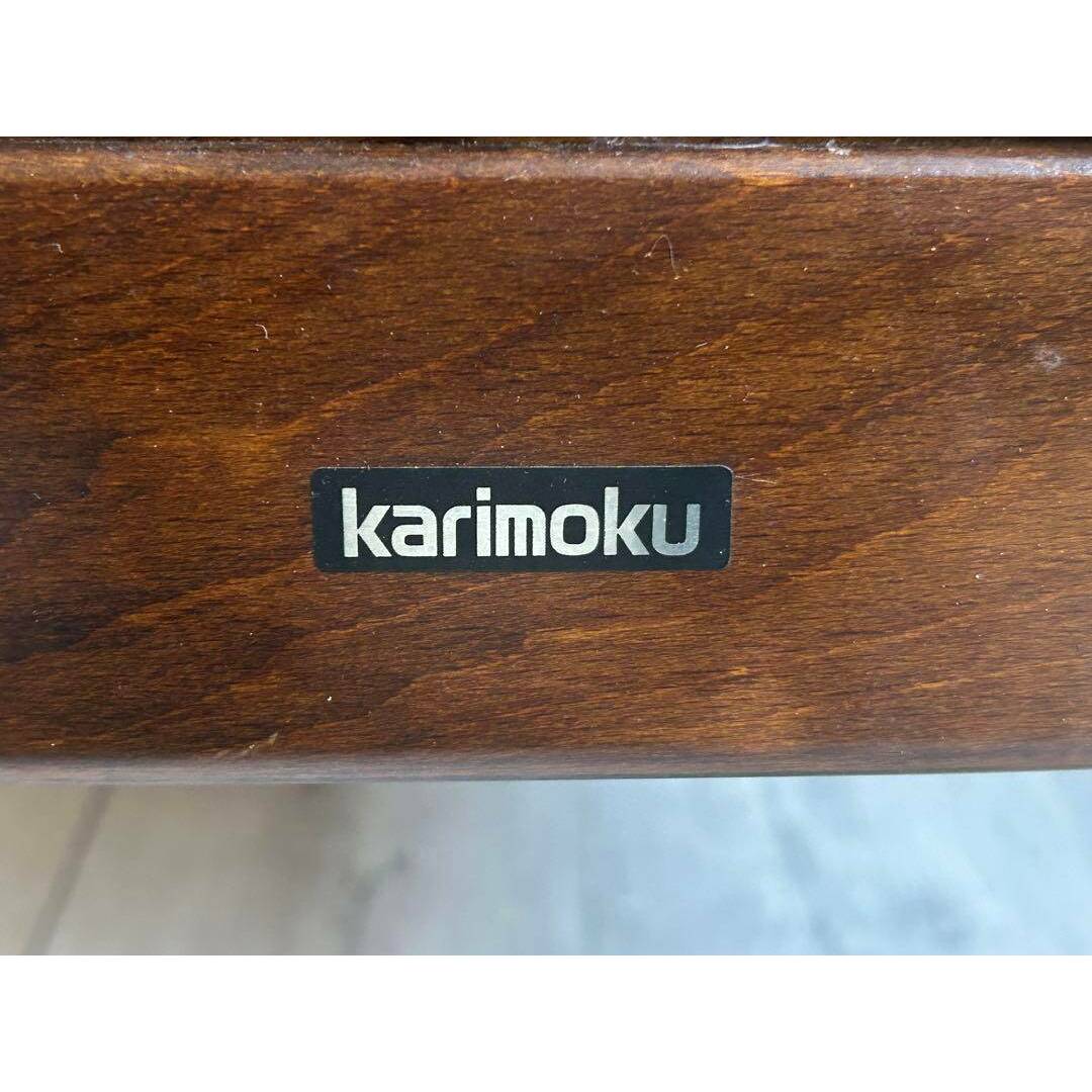 ② リメイク品 尾州生地 ホワイト座面 カリモク コロニアル ② リメイク品 尾州生地 ホワイト座面 カリモク コロニアル