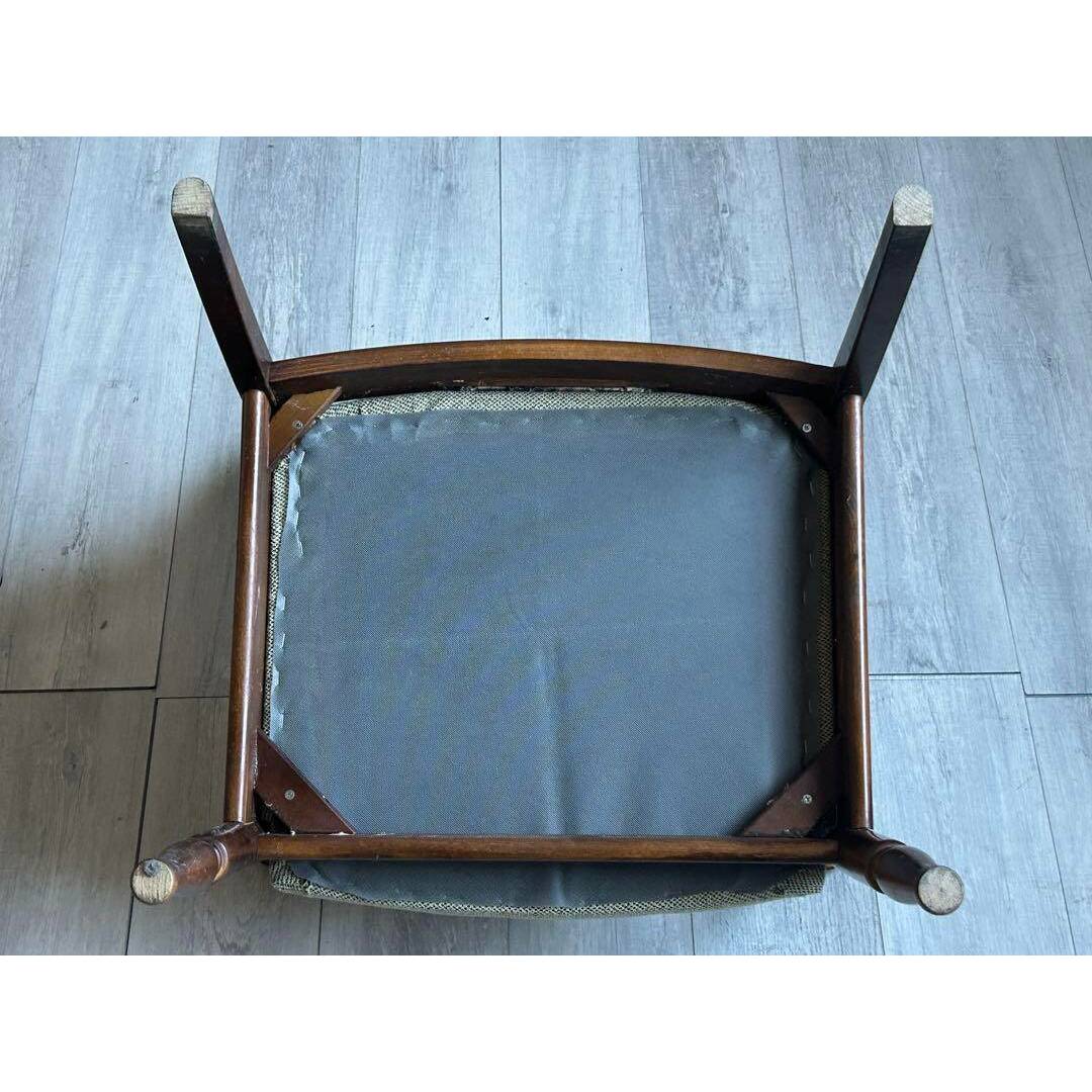 ③ リメイク品 尾州生地 ホワイト座面 カリモク コロニアル ③ リメイク品 尾州生地 ホワイト座面 カリモク コロニアル