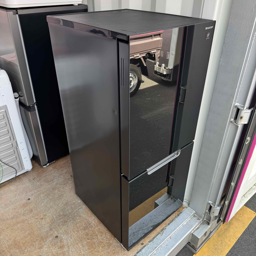 SHARP - C7431☆2021年製美品☆シャープ冷蔵庫 ガラス扉 黒 SHARP - C7431☆2021年製美品☆シャープ冷蔵庫 ガラス扉 黒