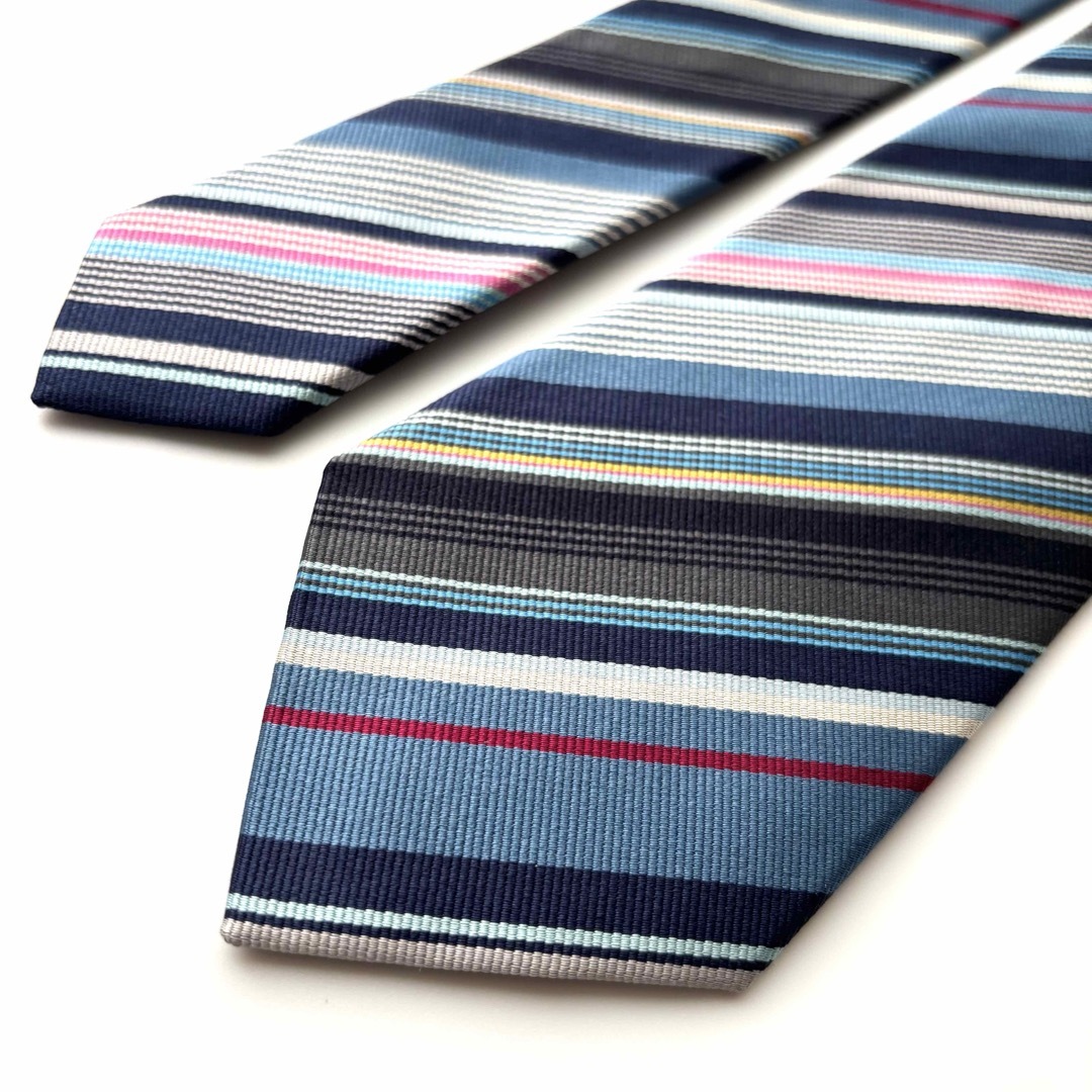Paul Smith - ꧁極美品꧂ ポールスミス ネクタイ ストライプ 花 Paul Smith - ꧁極美品꧂ ポールスミス ネクタイ ストライプ 花