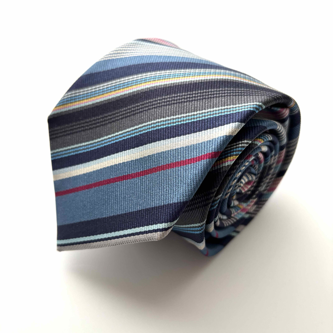 Paul Smith - ꧁極美品꧂ ポールスミス ネクタイ ストライプ 花 Paul Smith - ꧁極美品꧂ ポールスミス ネクタイ ストライプ 花