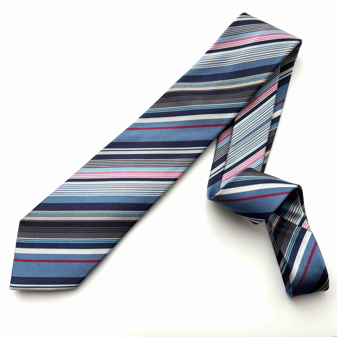 Paul Smith - ꧁極美品꧂ ポールスミス ネクタイ ストライプ 花 Paul Smith - ꧁極美品꧂ ポールスミス ネクタイ ストライプ 花