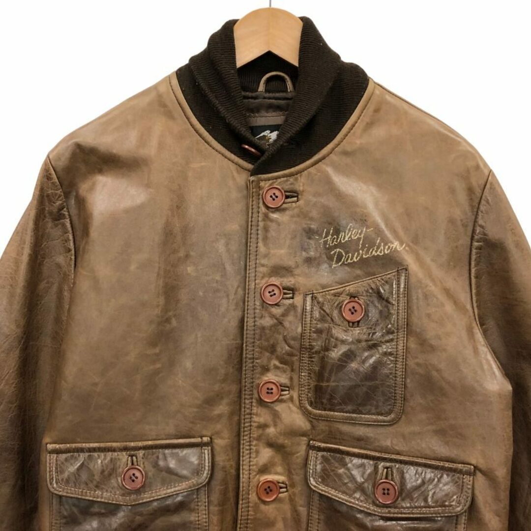 Harley Davidson - ハーレーダビッドソン レザージャケット 牛革 Harley Davidson - ハーレーダビッドソン レザージャケット 牛革