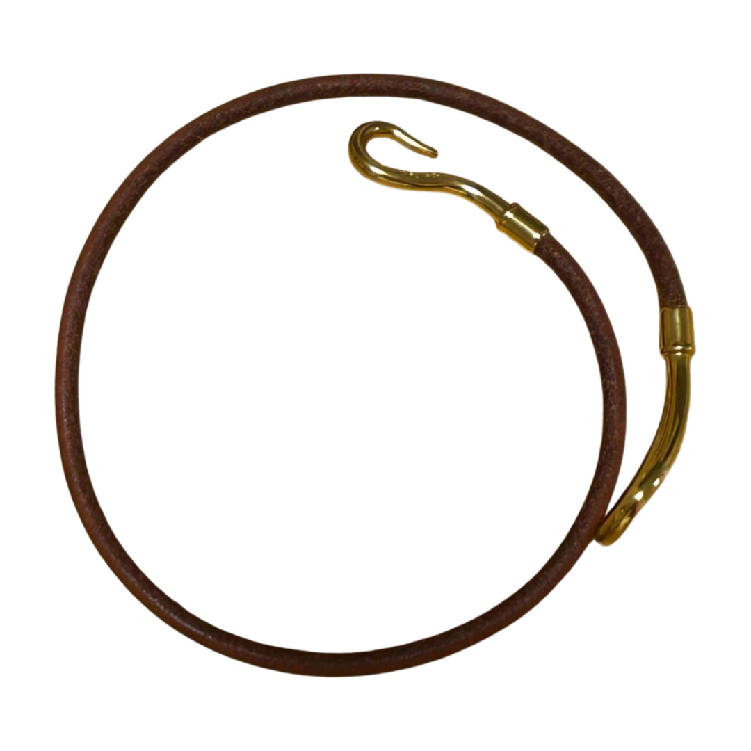 HERMES - HERMES エルメス ジャンボブレスレット 2連 レザー HERMES - HERMES エルメス ジャンボブレスレット 2連 レザー