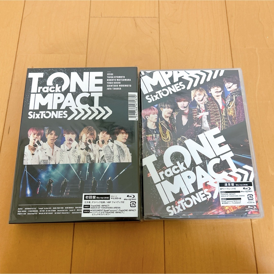 SixTONES - SixTONE TrackONE-IMPACT- BluRay初回盤と通常盤の SixTONES - SixTONE TrackONE-IMPACT- BluRay初回盤と通常盤の