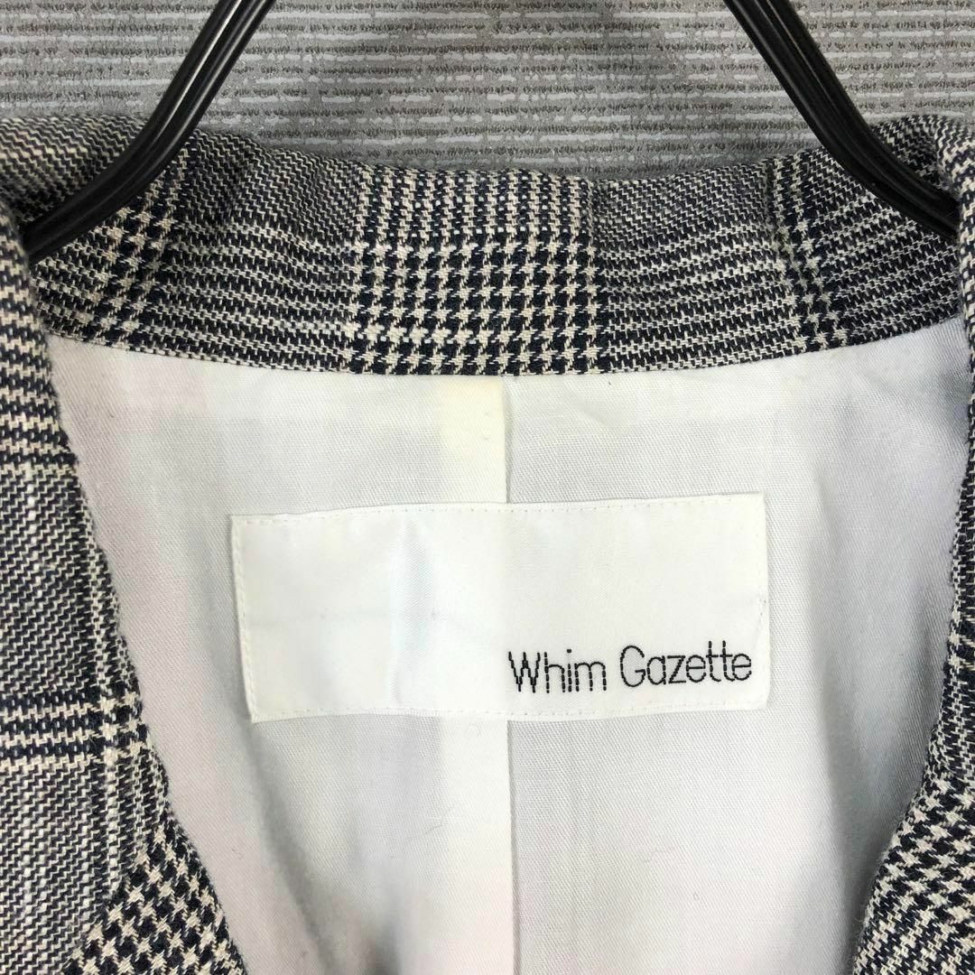 Whim Gazette - Whim Gazette コットン リネン グレンチェック Whim Gazette - Whim Gazette コットン リネン グレンチェック