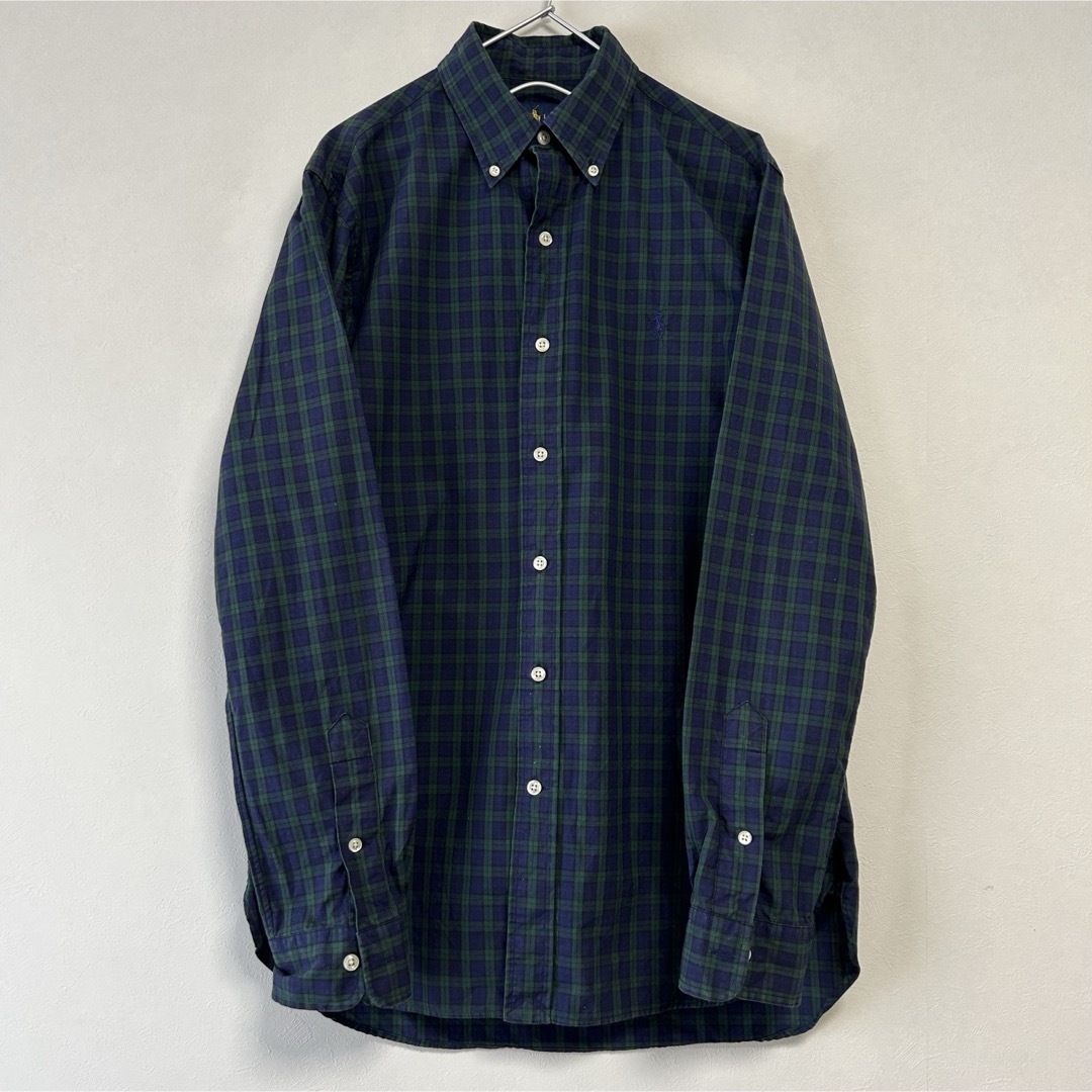 Ralph Lauren - 美品90s POLO Ralph Lauren 長袖BDシャツ Ralph Lauren - 美品90s POLO Ralph Lauren 長袖BDシャツ