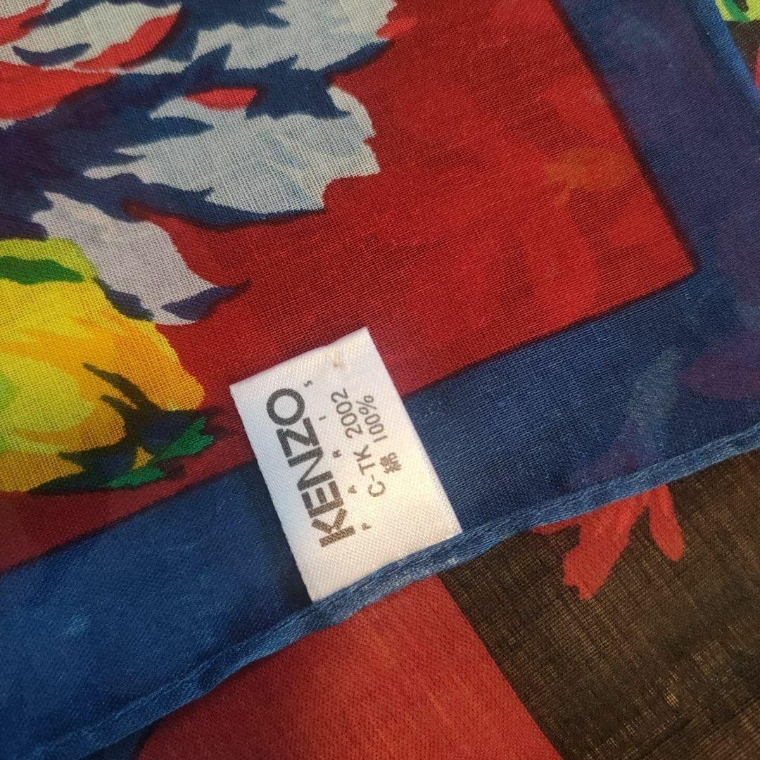 KENZO - な9 超美品 KENZO ケンゾー 大判スカーフ 花柄の通販 by KENZO - な9 超美品 KENZO ケンゾー 大判スカーフ 花柄の通販 by