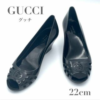 GUCCI - GUCCI グッチ パンプス ウェッジソール インター GUCCI - GUCCI グッチ パンプス ウェッジソール インター